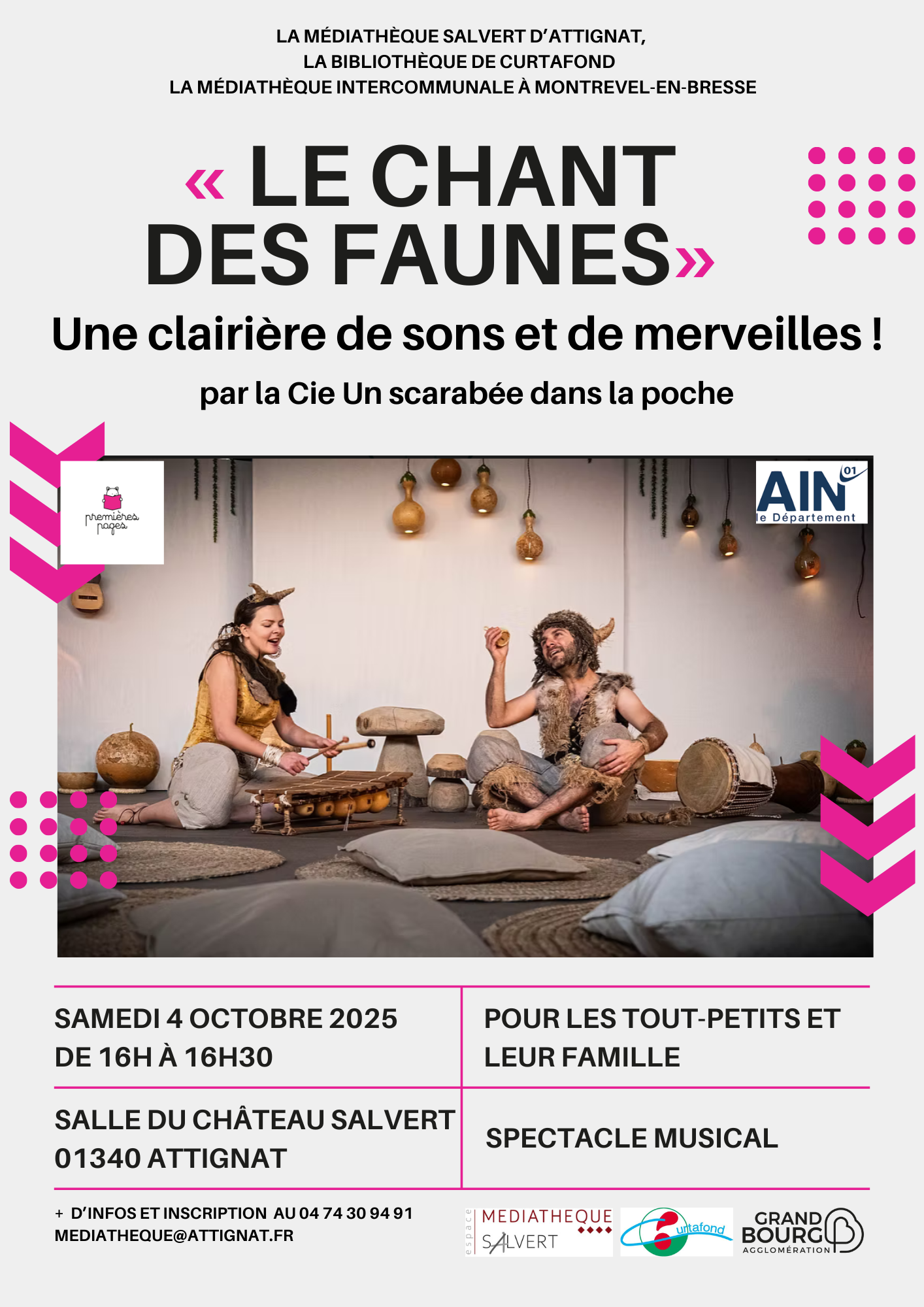 Affiche Le chant des faunes 4 octobre